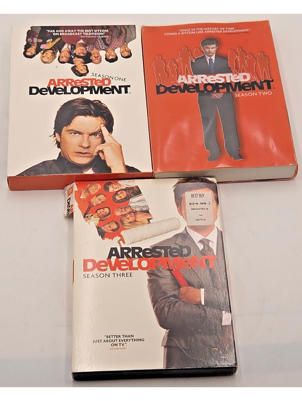 Arrested Development Seasons 1-3 DVD 8 Disc Original Fox 2004-06 Vintage Bundle